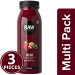 Raw Pressery Fruit & Vegetable Juice - Blends, Flush 3x250 ml Bottle Multipack