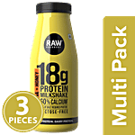 Raw Pressery Protein Milkshake - Banana & Honey 3x200 ml Multipack