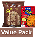 Kohinoor Kohinoor Charminar Brown Rice 1 kg + Zingy Schezwan Multi-Use Seasoning 12 g Combo 2 Items