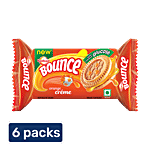 Sunfeast Bounce Biscuits - Orange Creme Cookies 6x30 g Multipack