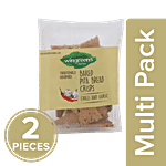 Wingreens Farms Baked Pita Bread Crisps - Chilli & Garlic 2 x 100 g Multipack