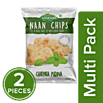 Wingreens Farms Chatpata Pudina Naan Chips 2 x 60 g Multipack