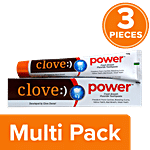 Clove Power - Fresh Breath Fluoride Toothpaste 3x100 g (Multipack)