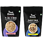 True Elements 7-In-1 Super Seeds & Nut Mix + Daily Mix Nuts & Seeds, 250 g Each Combo (2 Items)