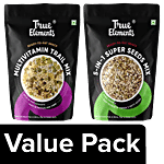 True Elements Multivitamin Trail Mix + 5-in-1 Super Seeds Mix (each 250 g) Combo 2 Items