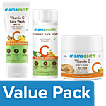 Mamaearth Vitamin C Kit - Face Wash, Face Mask & Face Toner Combo 3 Items