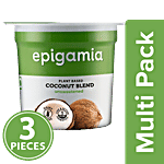 Epigamia  Plant Based Coconut Blend, Unsweetened 3x90 g Multipack