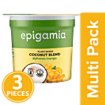 Epigamia  Plant Based Coconut Blend, Alphonso Mango 3x90 g Multipack