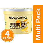 Epigamia  Fruit Yogurt - Alphonso Mango 4 x 75 g Multipack
