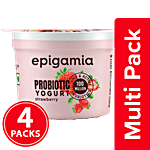 Epigamia  Fruit Yogurt - Strawberry 4 x 75 g Multipack