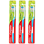 Colgate Extra Clean Toothbrush - Medium 3 x 1 pc (Multipack)