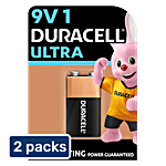 Duracell Ultra Alkaline Battery 9V 2 x 1 pc Multipack