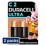 Duracell Ultra Alkaline C Battery 2 x 2 pcs Multipack