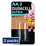 Duracell Ultra-Alkaline Battery AA 2 x 2 pcs Multipack