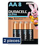 Duracell Ultra-Alkaline Battery AA 2 x 8 pcs Multipack