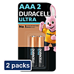 Duracell Ultra-Alkaline Battery AAA 2 x 2 pcs Multipack