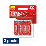 Eveready Carbon Zinc AA Battery 2x4 pcs (Multipack)