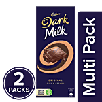 Cadbury Dark Milk Chocolate Bar, 156 g- Pack of 2 2x156 g Multipack