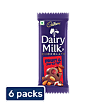 Cadbury Dairy Milk Fruit & Nut Chocolate Bar 6x75 g (Multipack)