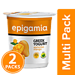 Epigamia  Greek Yogurt - Alphonso Mango 2x400 g Multipack