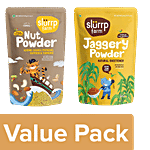 Slurrp Farm Organic Superfood Nut Powder 100g + Natural Jaggery Powder 300g Combo 2 Items