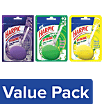 Harpic Hygienic Toilet Cleaner Rim Block, Lavender 26 g + Jasmine 26 g + Citrus 26 g Combo (Pack of 3)