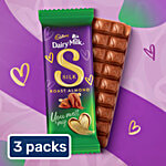 Cadbury Dairy Milk Silk Roast Almond Valentine's Gift Pack Chocolate Bar 3x134 g (Multipack)