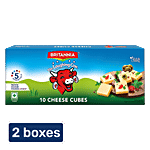 Britannia Cheese Cubes 2x 200 g (10 Cubes x 20g) Multipack