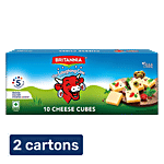 Britannia Cheese Cubes 2x 200 g (10 Cubes x 20g) Multipack