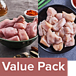 fresho! Chicken Biryani Cut 950g  + Chicken Chilli Pieces Boneless 450g Combo 2 Items