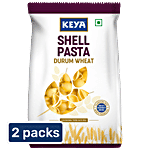 Keya Shell Pasta - Durum Wheat Semolina 2 x 400 g Pouch Multipack