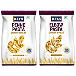 Keya Penne Pasta, 400 g + Elbow Pasta, 400 g Combo Pouch (2 Items)