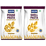 Keya Penne Pasta, 400 g + Shell Pasta, 400 g Combo Pouch (2 Items)