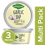 Wingreens Farms Garlic Dip - Yoghurt Based 3x150 g Multipack