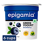 Epigamia  Greek Yogurt - Blueberry 6 x 85 g Multipack