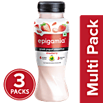 Epigamia  Greek Yogurt Smoothie - Strawberry 3 x 180 ml Multipack