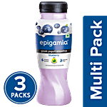 Epigamia  Greek Yogurt Smoothie - Blueberry 3 x 180 ml Multipack