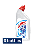 Harpic White & Shine Disinfectant Toilet Cleaner - Bleach 3X500 ml (Mutipack)