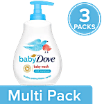 Baby Dove Rich Moisture Hair -To-Toe Baby Wash 3x200 ml (Multipack)
