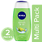 Nivea Lemon & Oil Shower Gel - Pampering Care With Refreshing Scent Of Lemon 2x250 ml (Multipack)