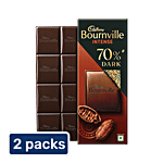 Cadbury Bournville Rich Cocoa 70% Dark Chocolate Bar 2x75 g (Multipack)