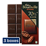 Cadbury Bournville Rich Cocoa 70% Dark Chocolate Bar 3x75 g (Multipack)
