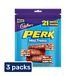 Cadbury Perk Mini Treats Chocolate Coated Wafer Bars 3x115.5 g (Multipack)