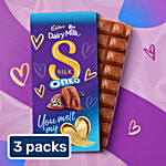 Cadbury Dairy Milk Silk Oreo Valentine's Gift Pack Chocolate Bar 3x124 g (Multipack)