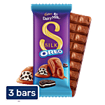 Cadbury Dairy Milk Silk Oreo Chocolate Bar 3x124 g (Multipack)