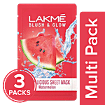 Lakme Blush & Glow Watermelon Sheet Mask 3x20 ml (Mutlipack)
