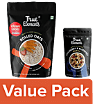 True Elements Rolled Oats - High Protein & Fibre 500 g + Cranberry & Blueberry Muesli 30 g Combo 2 Items