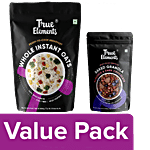 True Elements Whole Instant Oats 200 g + Baked Granola Almonds & Dark Chocolate 30 g Combo 2 Items