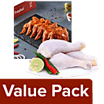 fresho! Chicken Drumstick 950g +Peri Peri Chicken Wings 450g Combo 2 Items