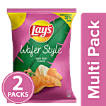 Lay's Wafer Style - Potato Chips, Tangy Treat Flavour 2x52 g Multipack